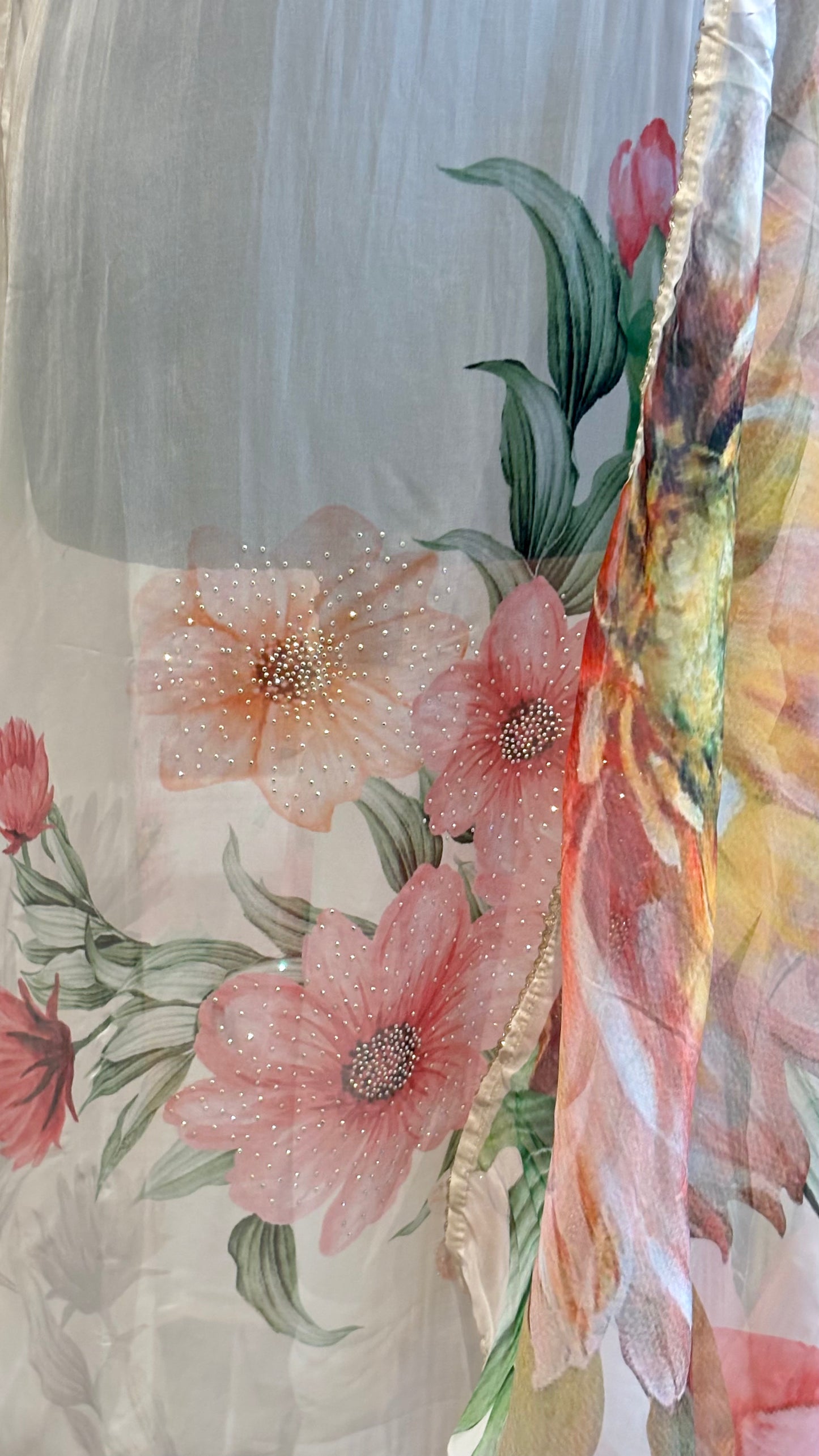 Organza Floral - 3pc