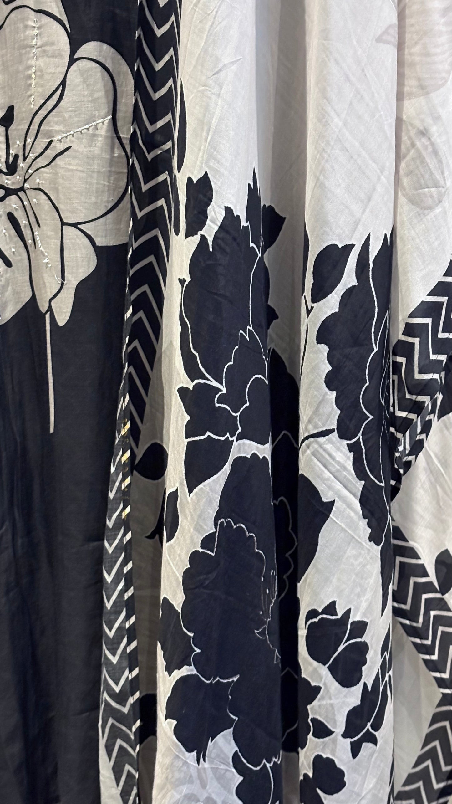 Black and White Floral - 3pc