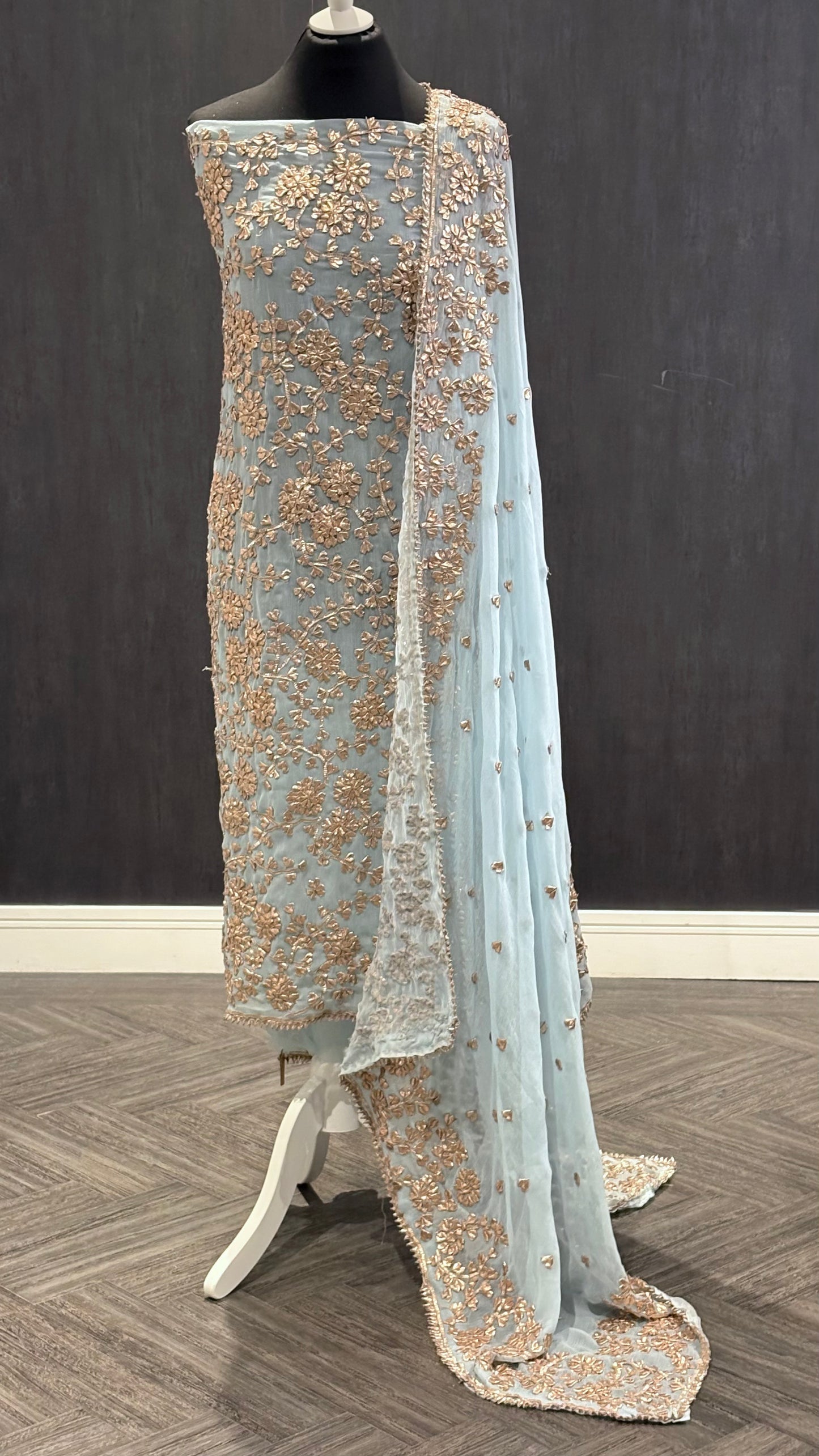 Baby Blue Gota - 3pc