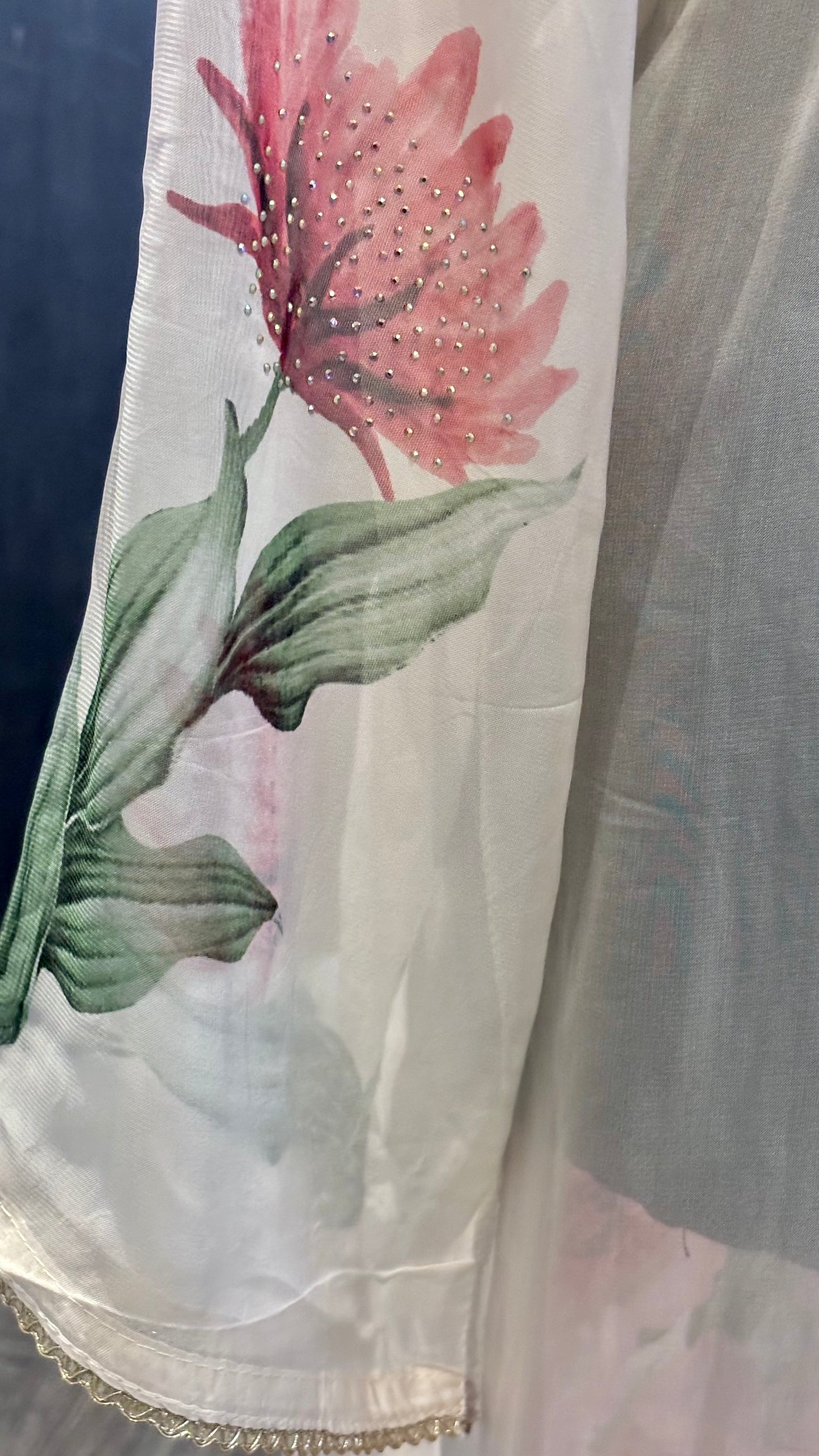 Organza Floral - 3pc