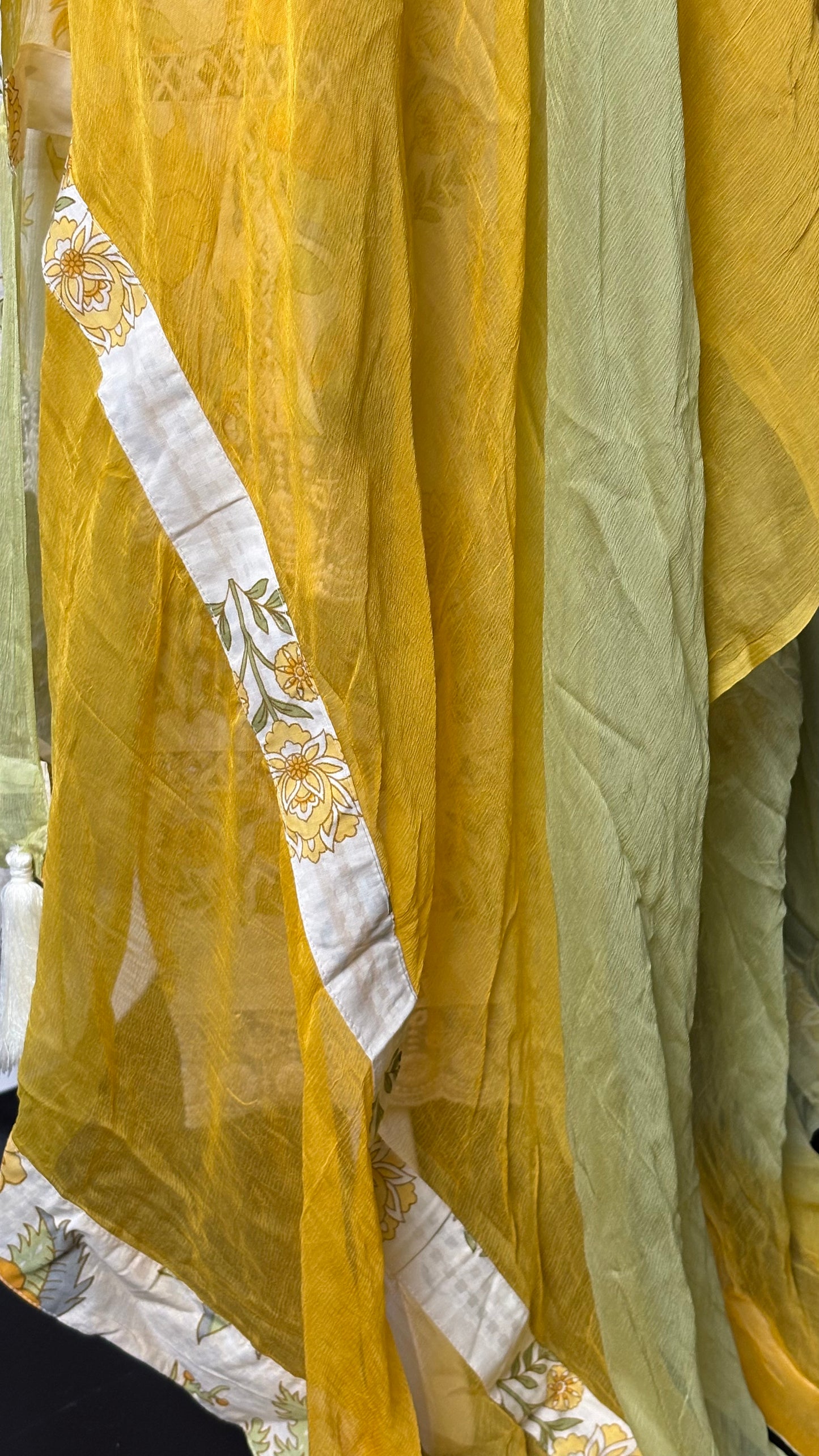 Yellow Printed Cotton Set - 3pc