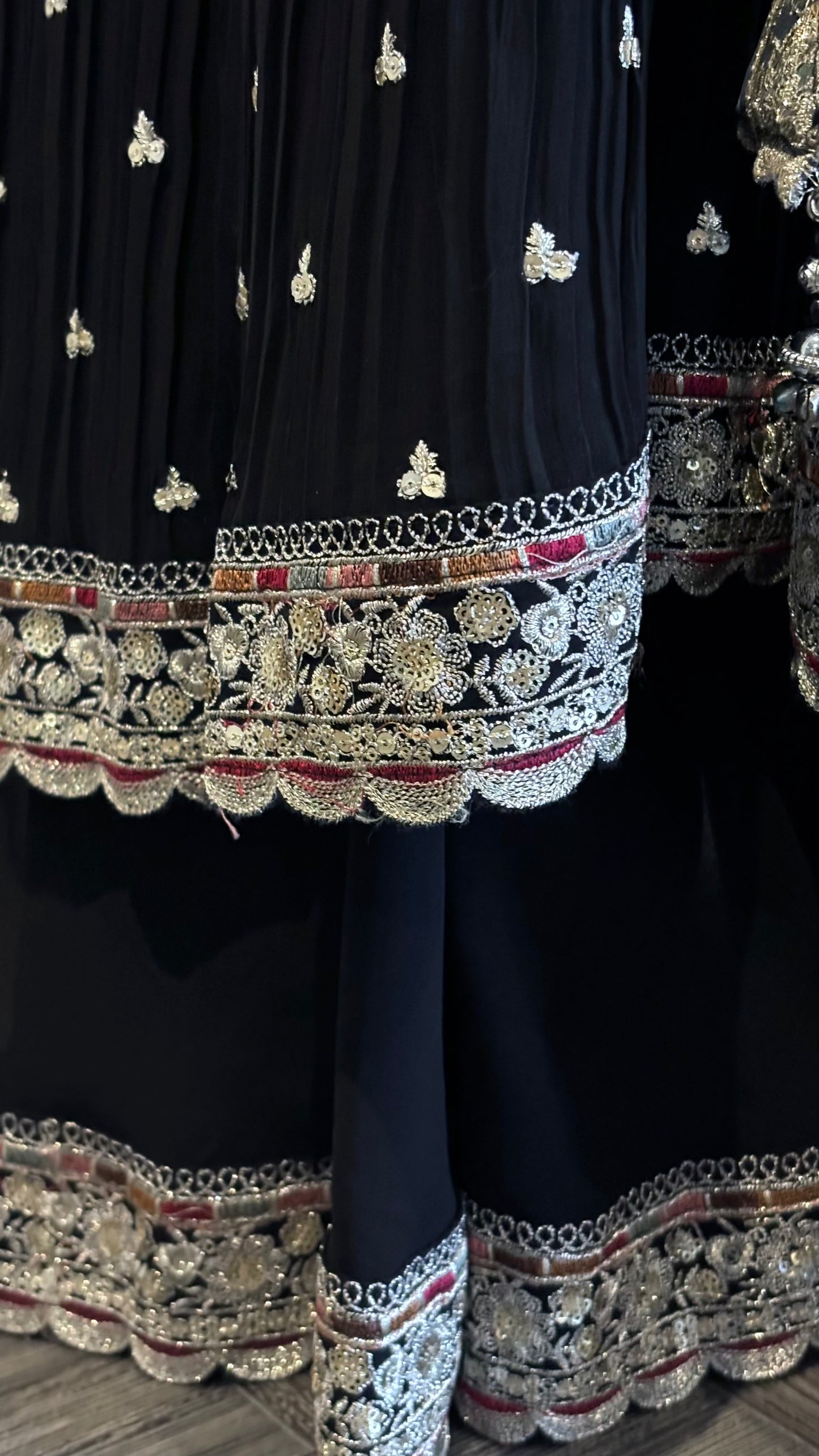 Black Anarkali - 3pc