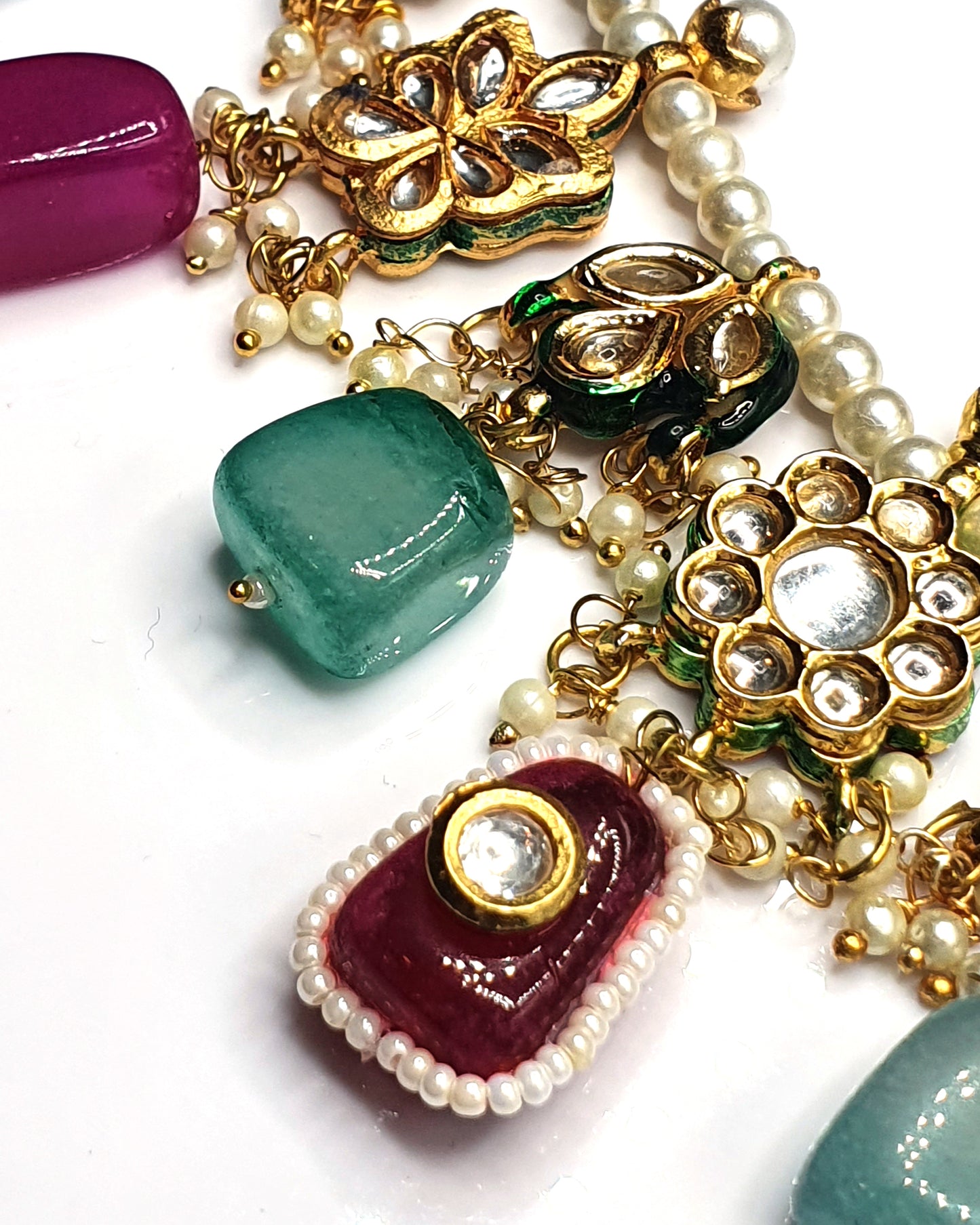 Kundan and Polki Uncut Stone Set