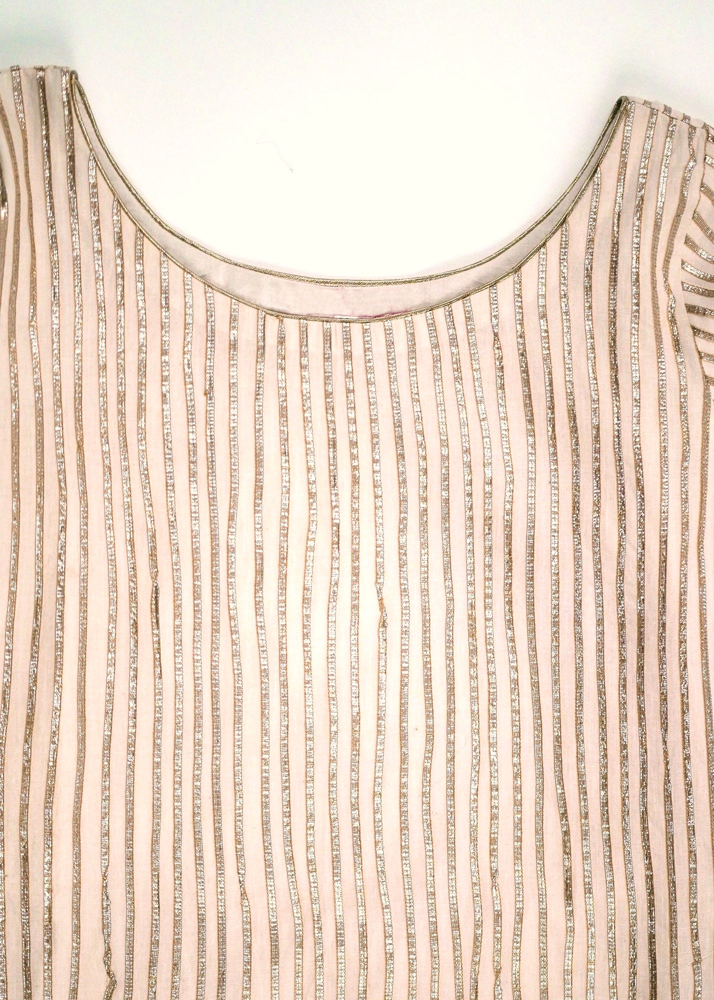 Ivory Gota Detailed Kameez - Round Neck