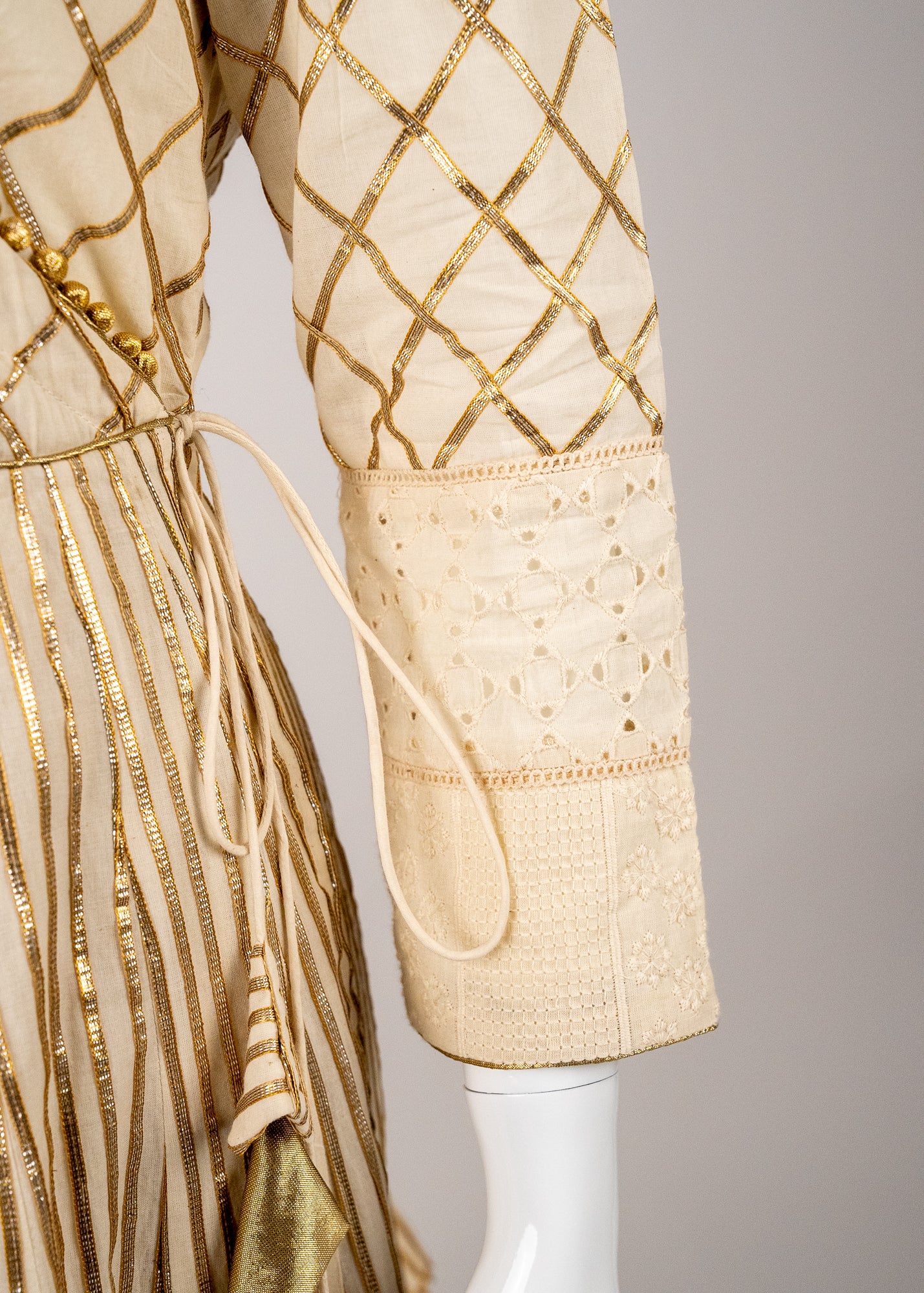 Ivory Angrekha Style Wrap Over Dress