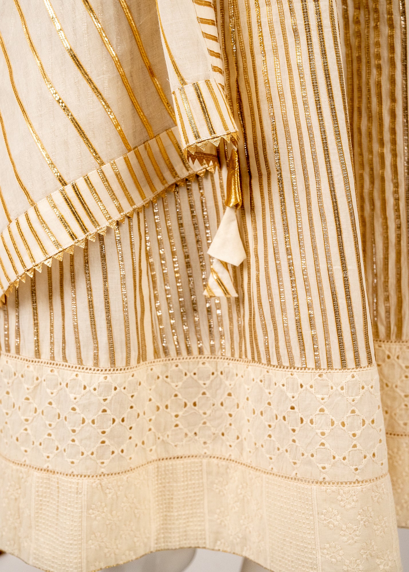Ivory Angrekha Style Wrap Over Dress