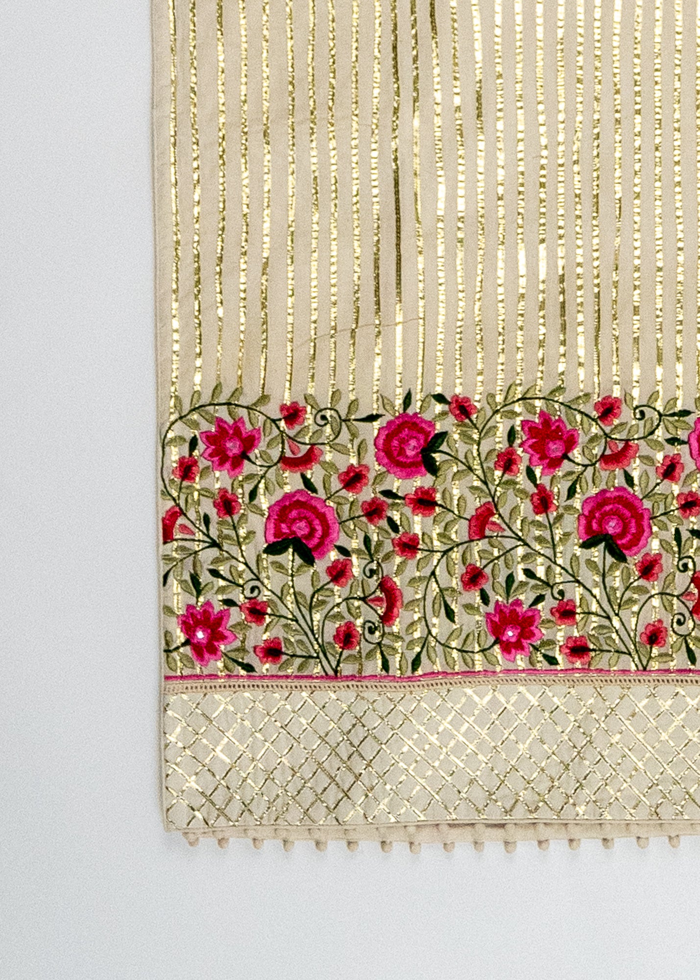 Ivory Gota Detailed Kameez - Floral