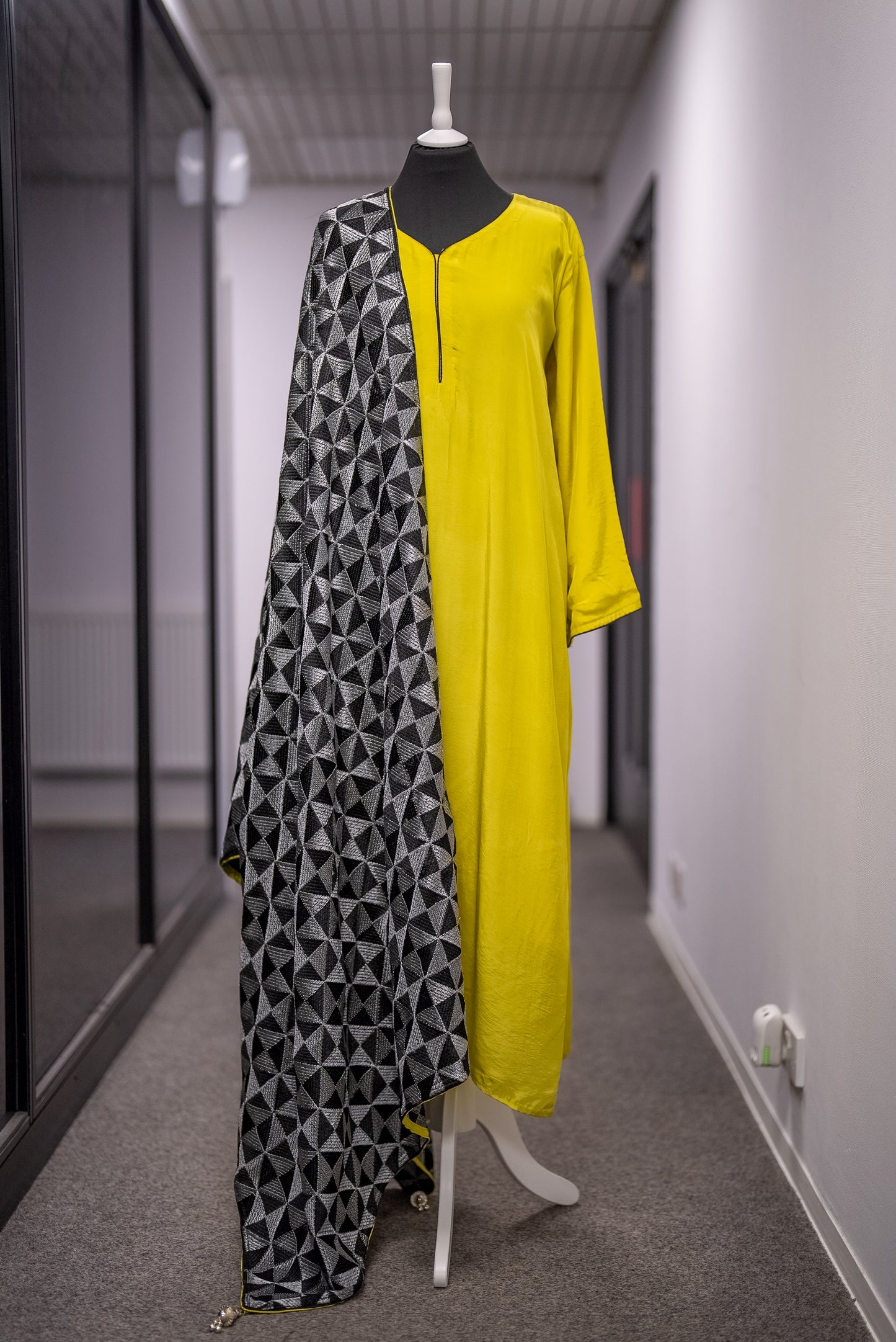 Monochrome Phulkari