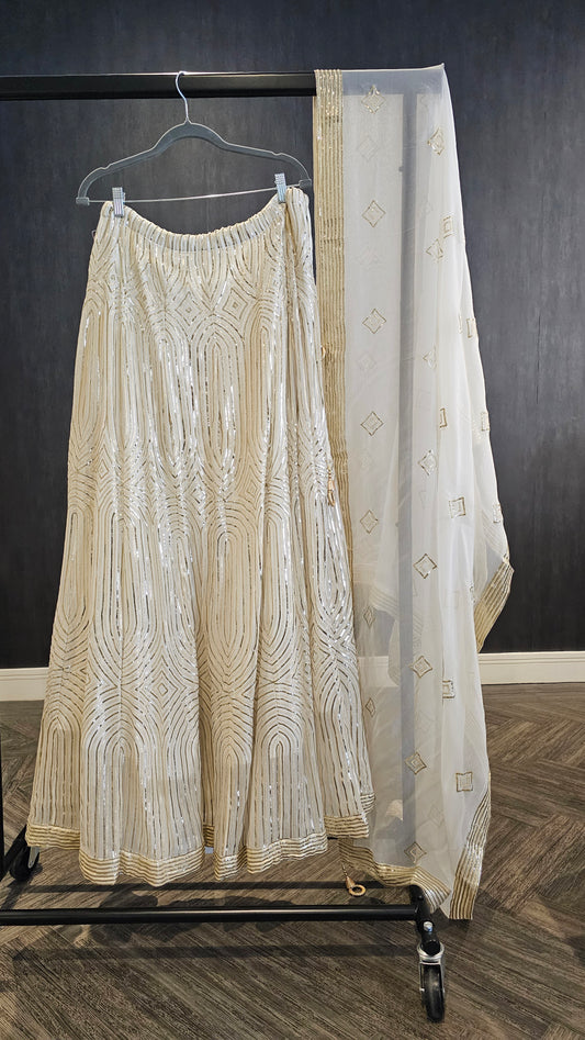 Ivory Lehnga (Gold)