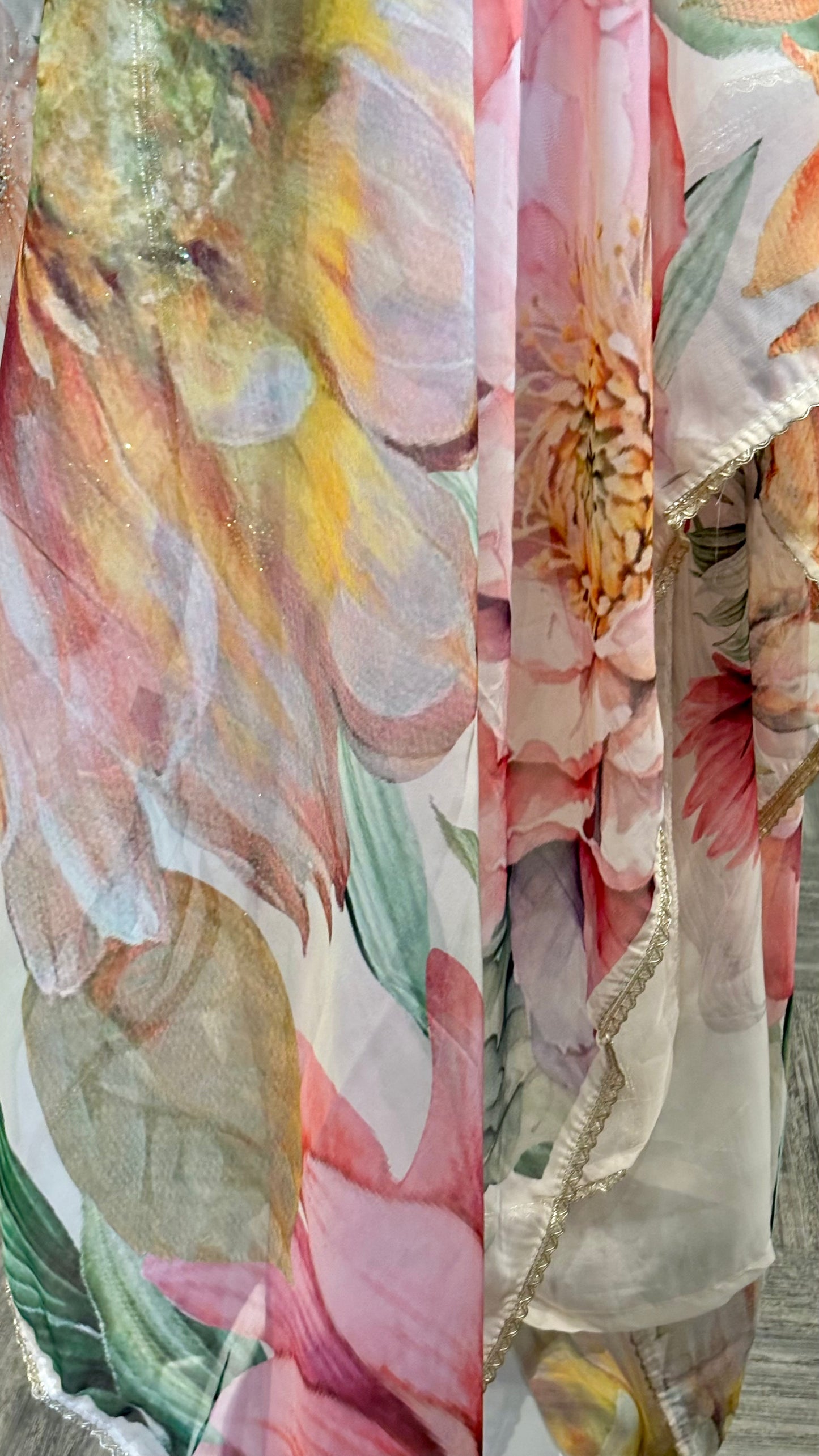 Organza Floral - 3pc