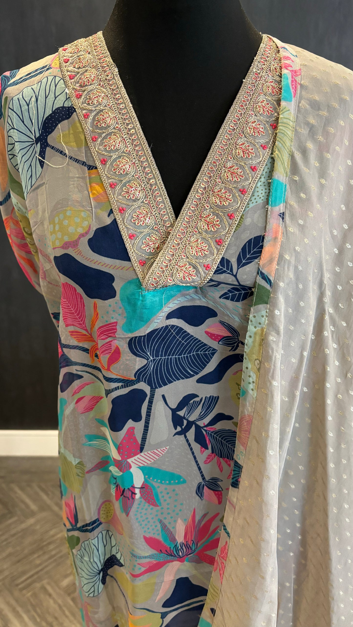 Printed Organza - 3pc