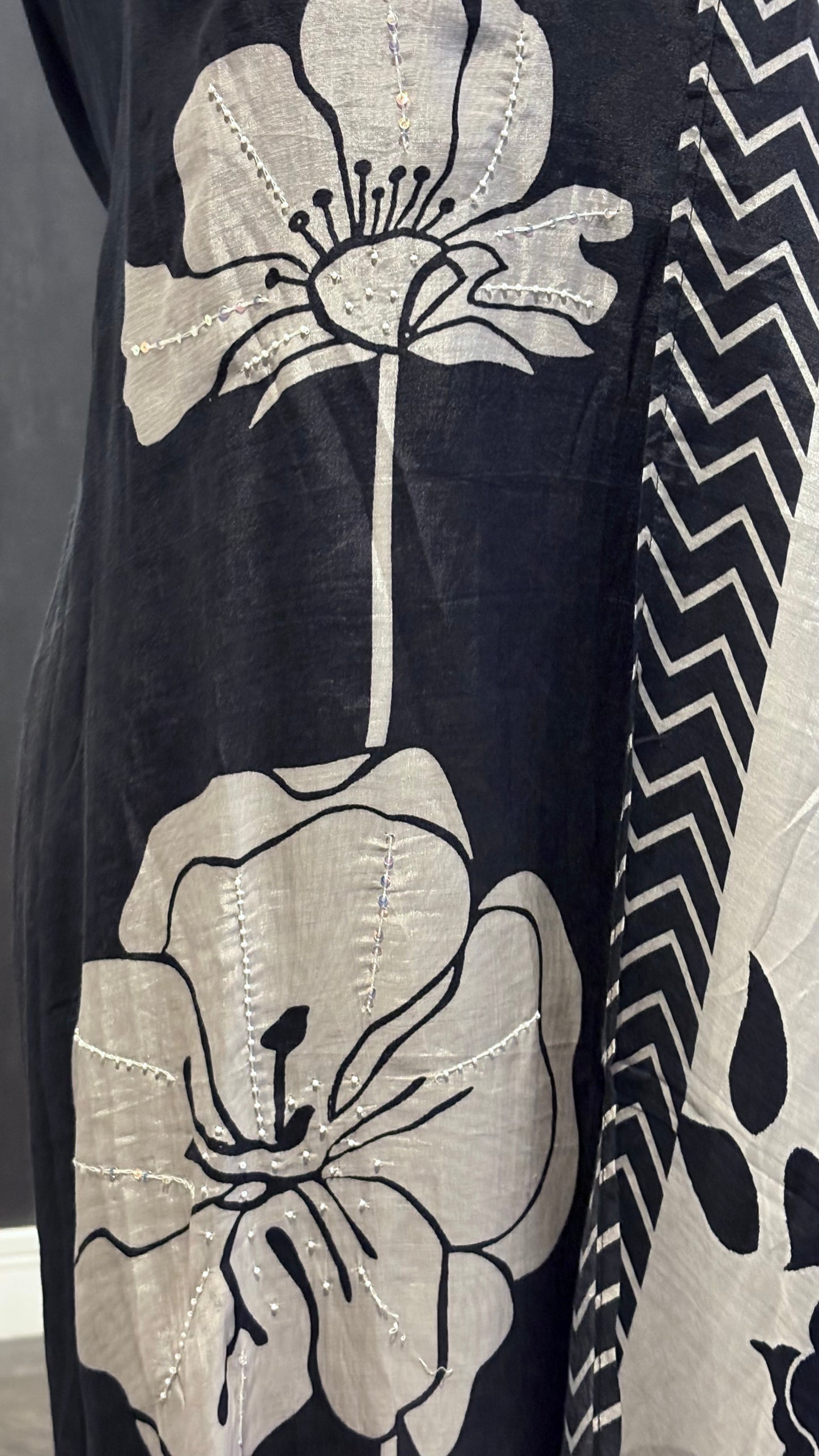 Black and White Floral - 3pc
