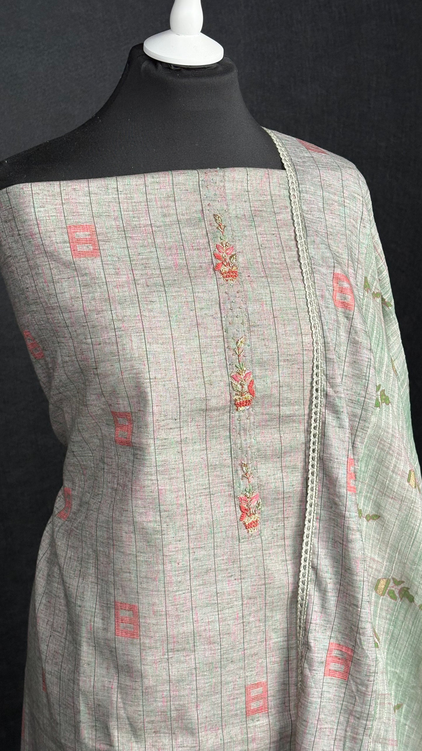 Textured Linen Cotton - 3pc