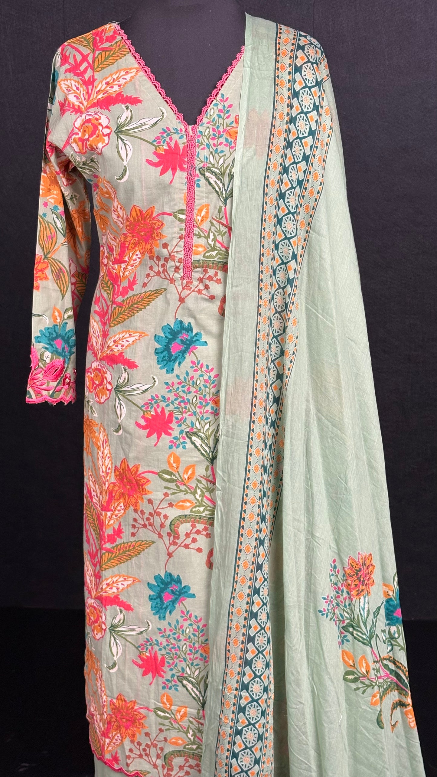 Bright Floral Cotton Set - 3pc