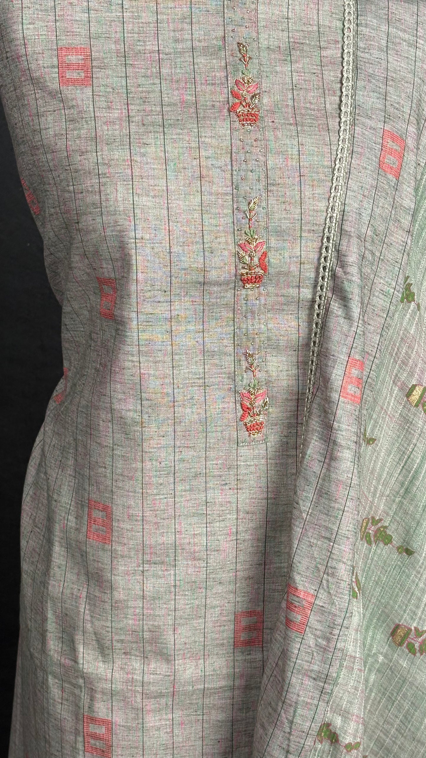 Textured Linen Cotton - 3pc