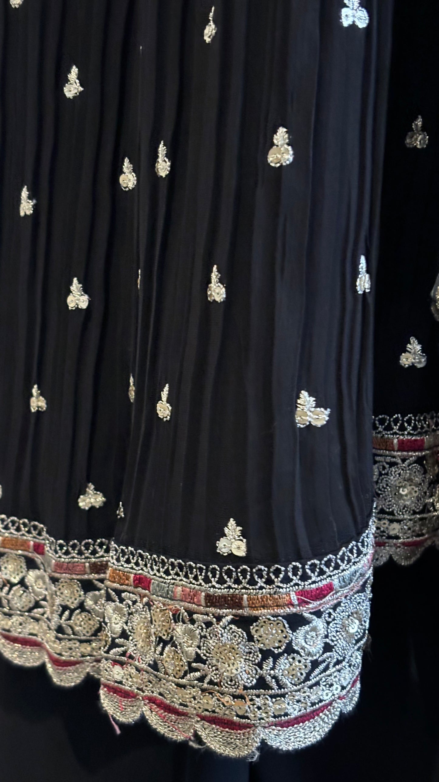 Black Anarkali - 3pc