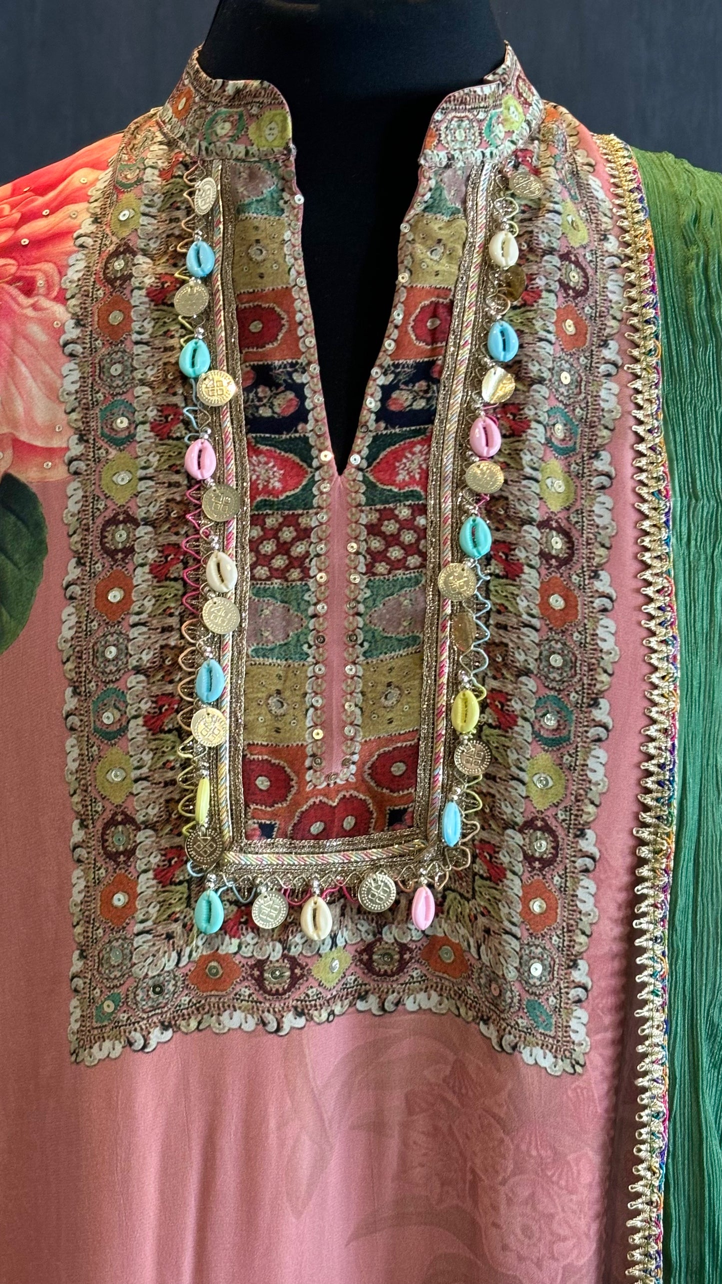 Printed Crepe Trouser Suit - 3pc