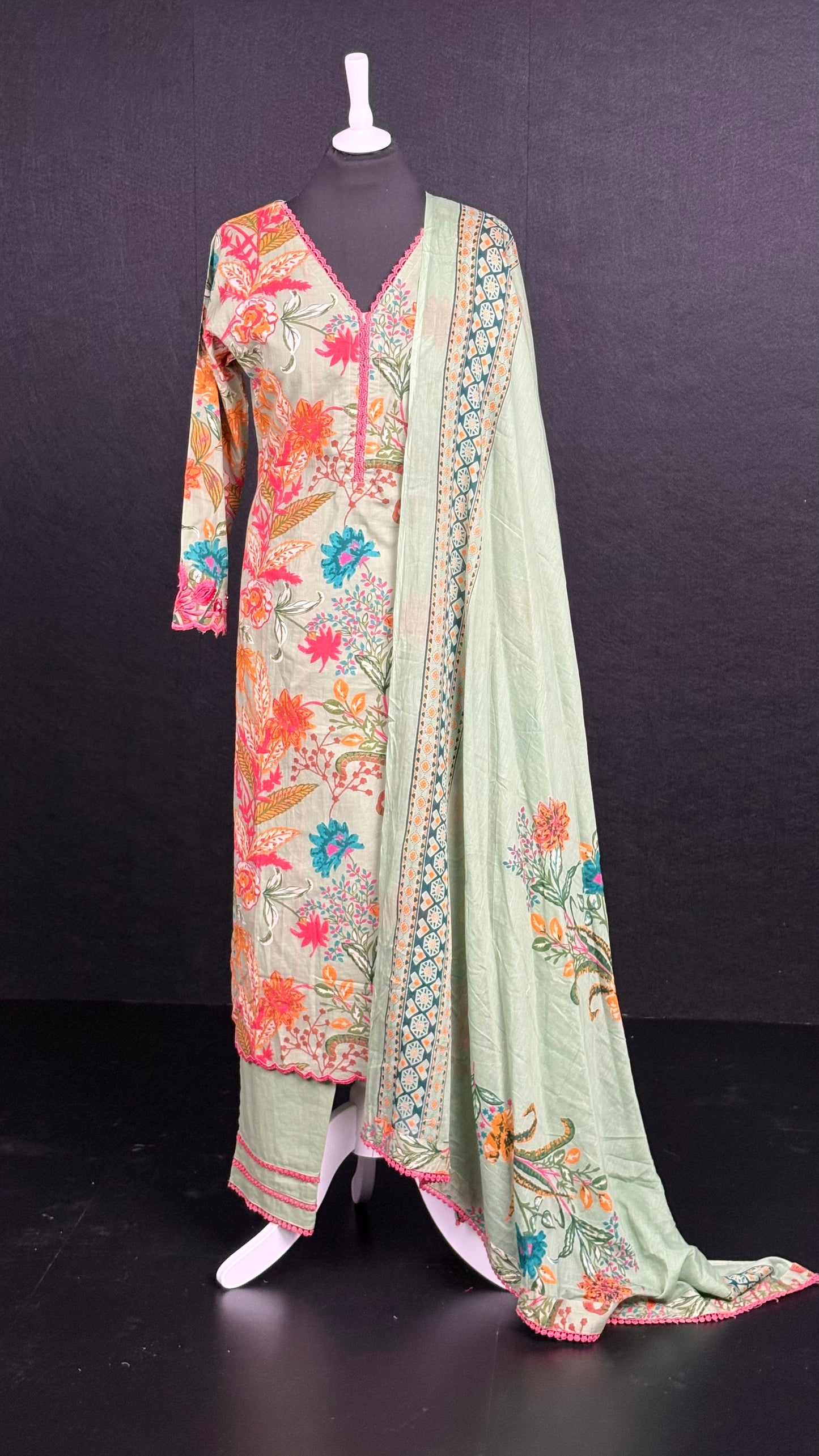 Bright Floral Cotton Set - 3pc