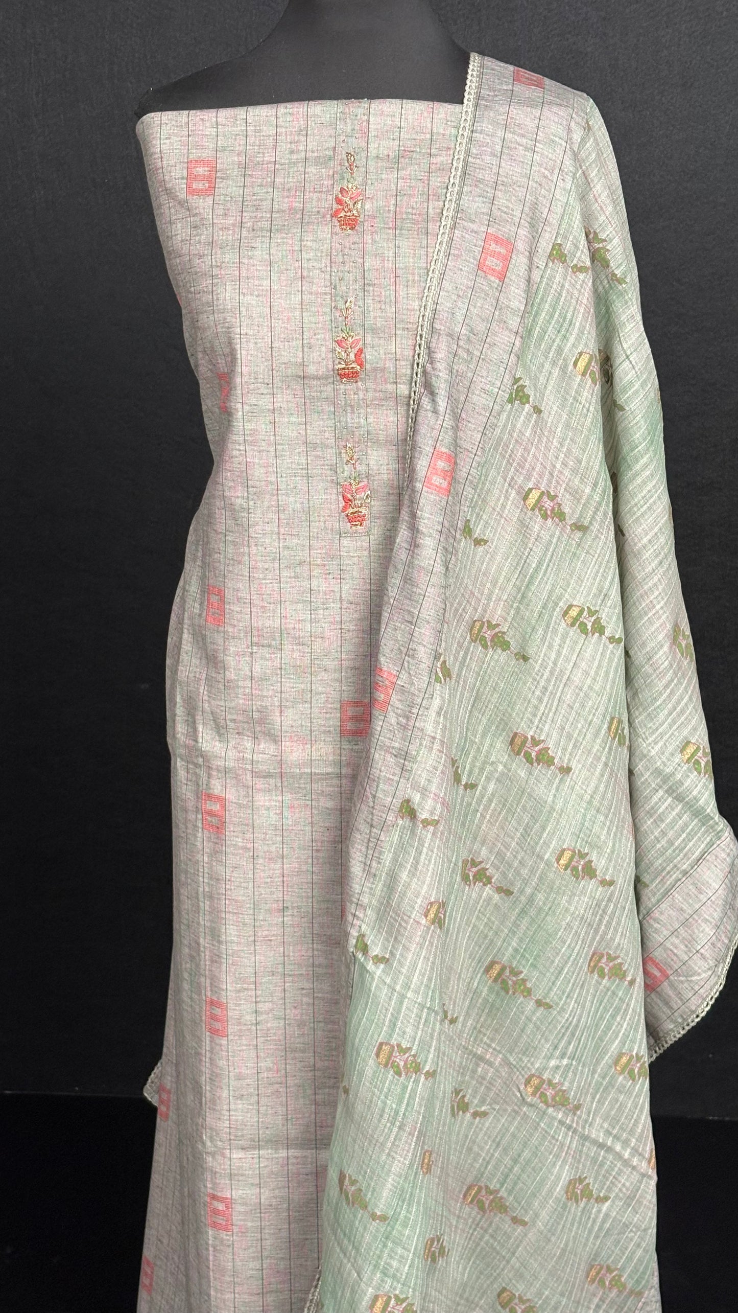 Textured Linen Cotton - 3pc