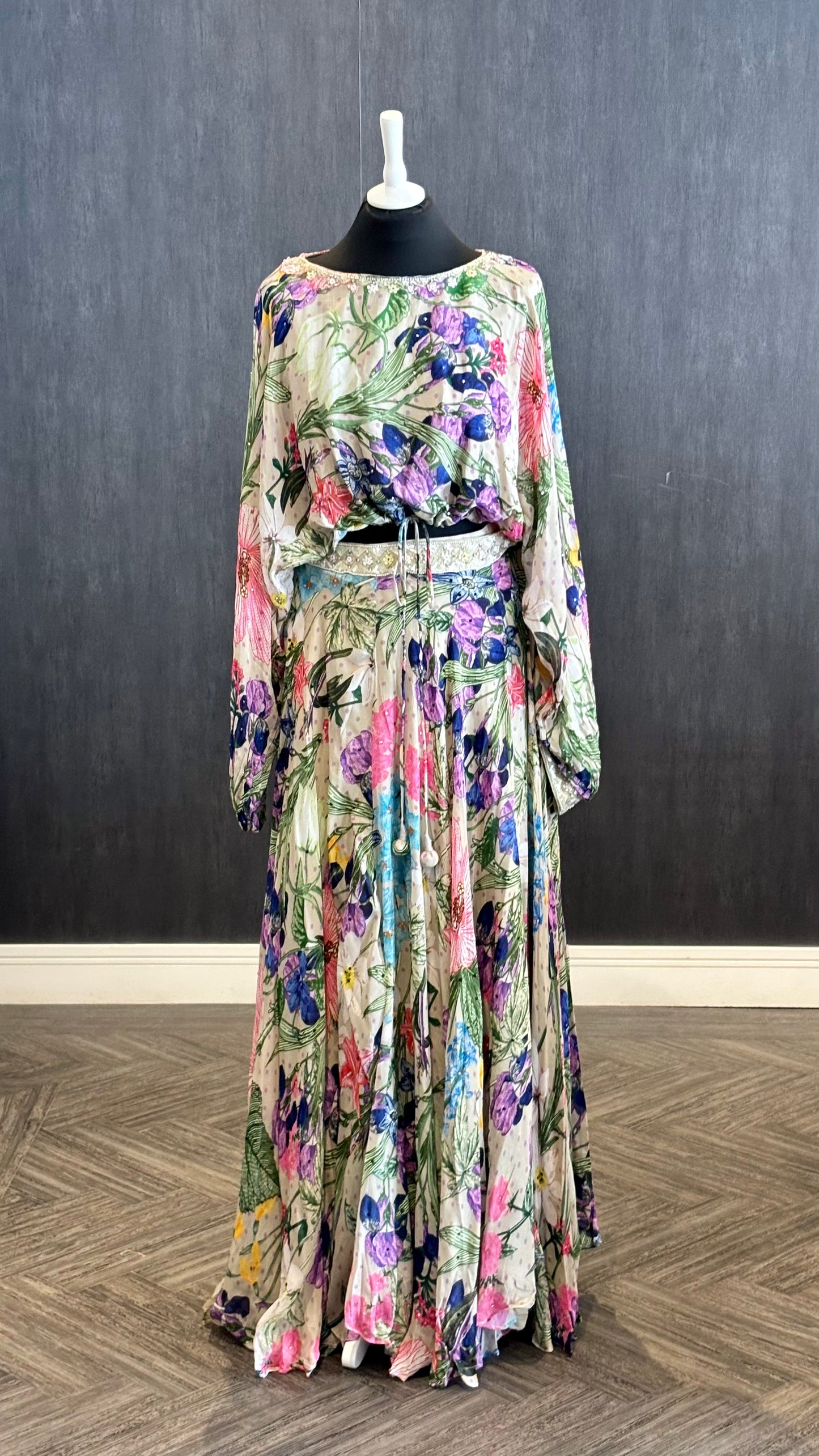 Floral Boho Lengha - 2pc