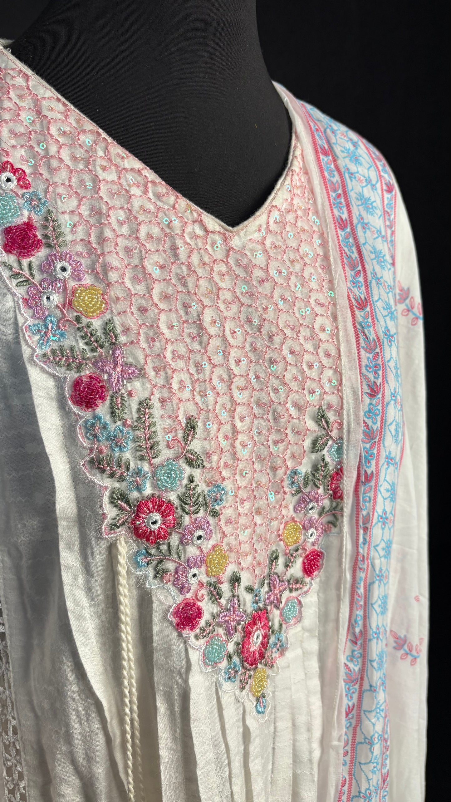Embellished Cotton Kameez Set - 3pc