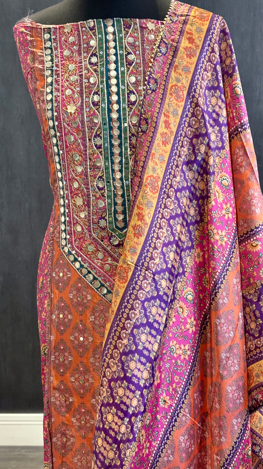 Udupa Silk Digital Print - 3pc
