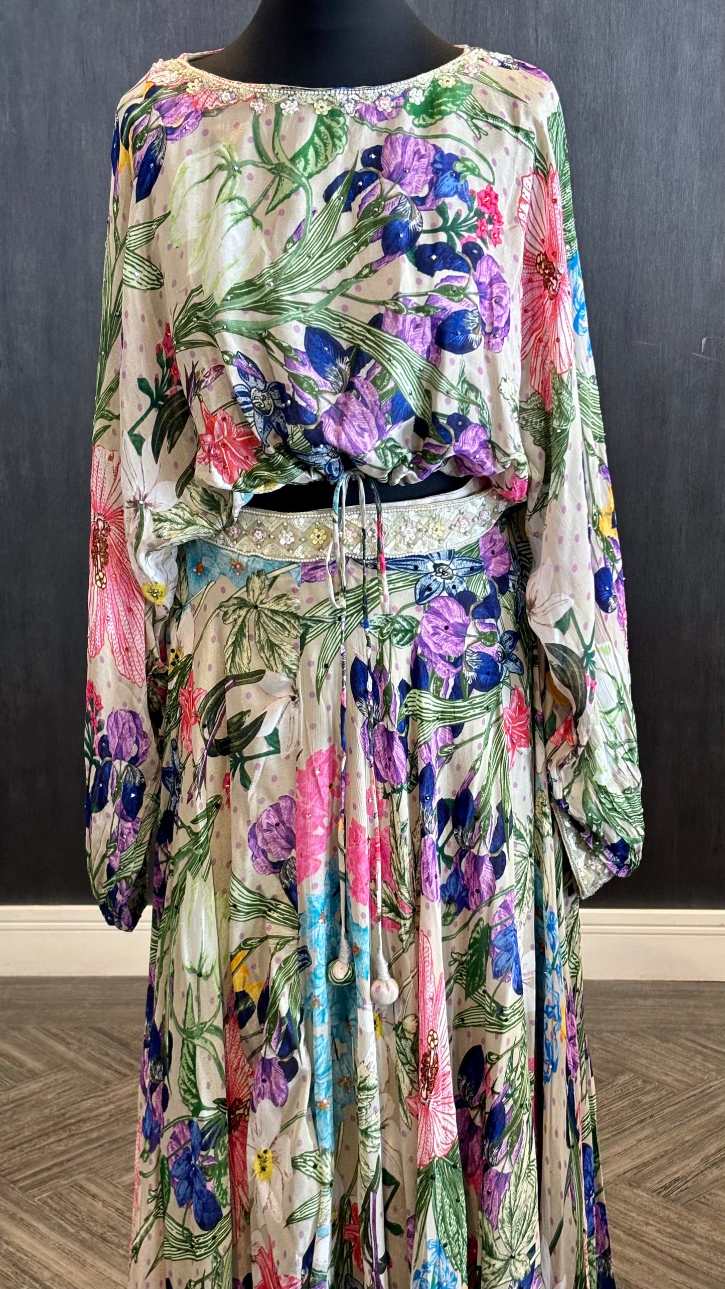Floral Boho Lengha - 2pc