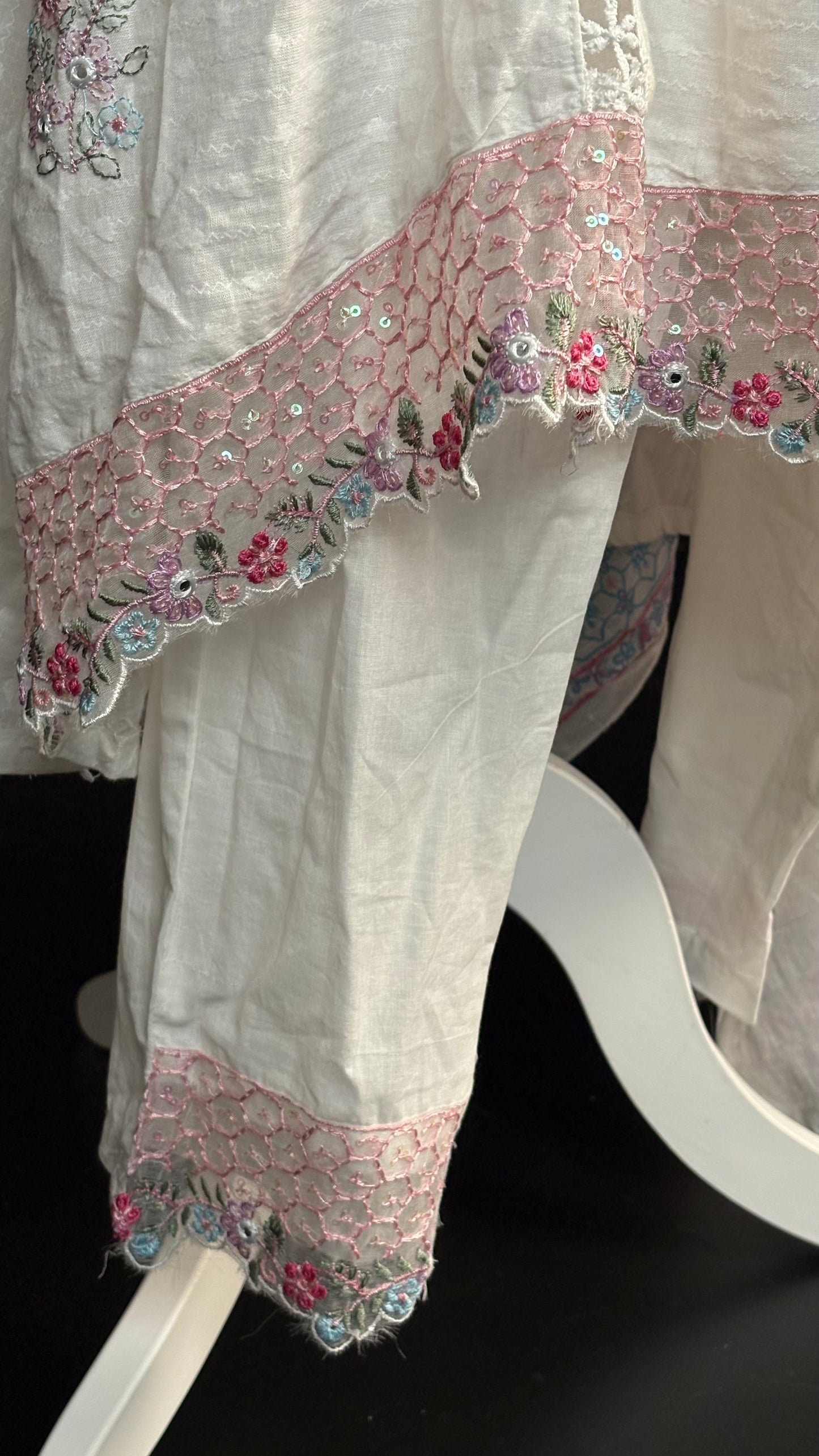 Embellished Cotton Kameez Set - 3pc