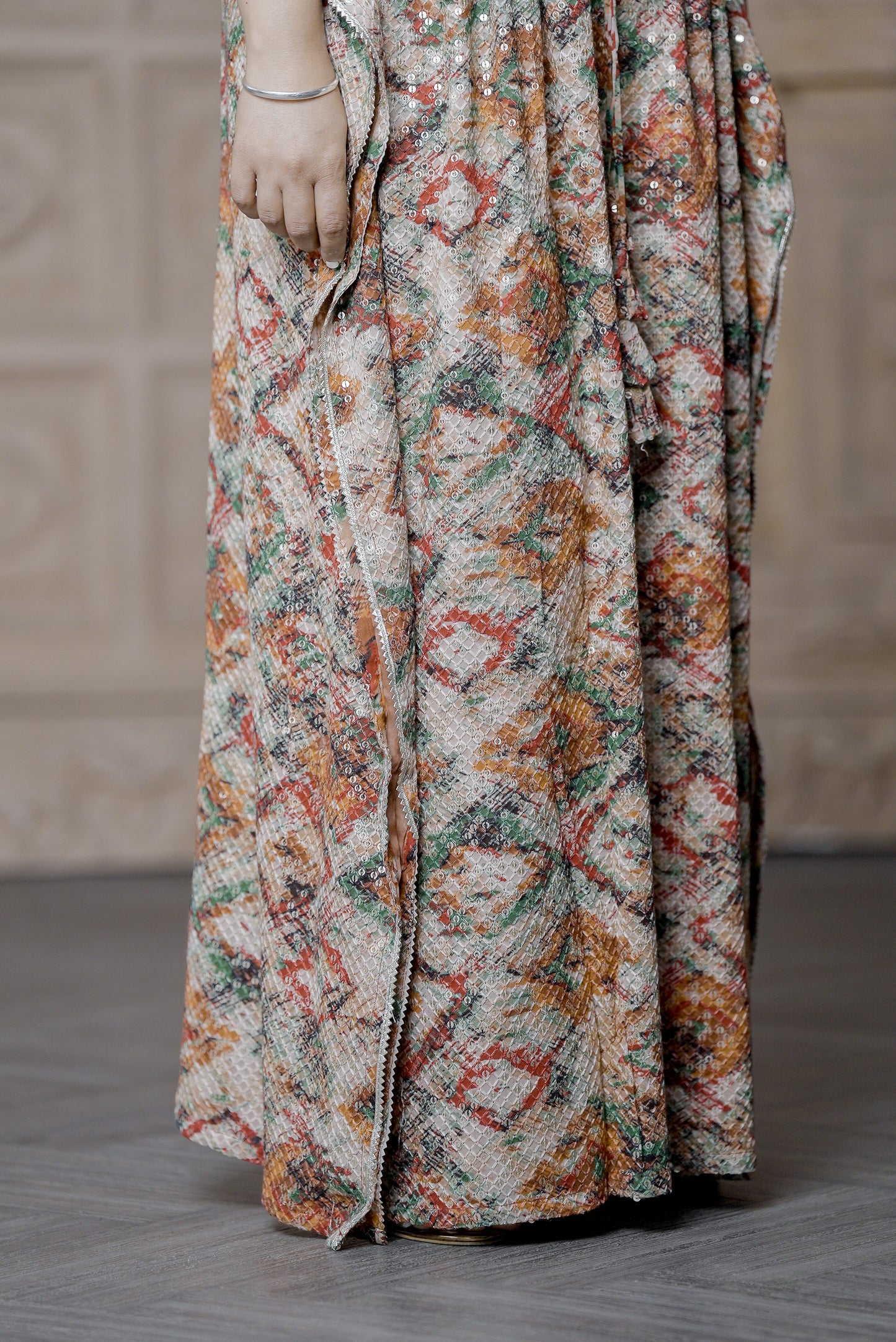 Printed Sequins Kaftan