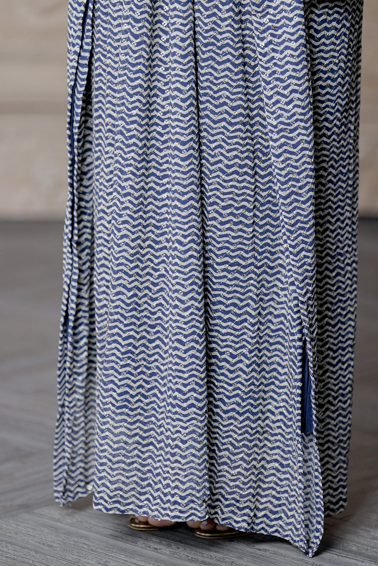Navy Sequins Kaftan