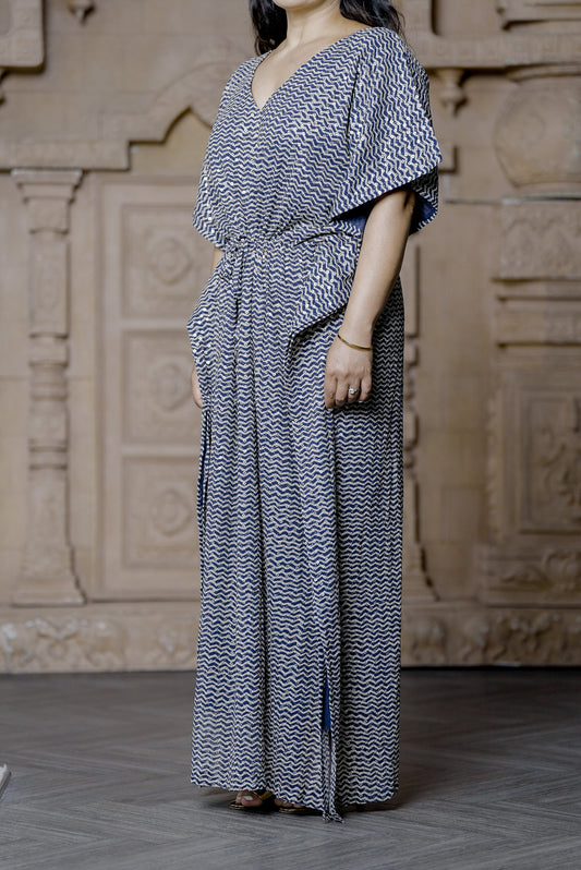 Navy Sequins Kaftan