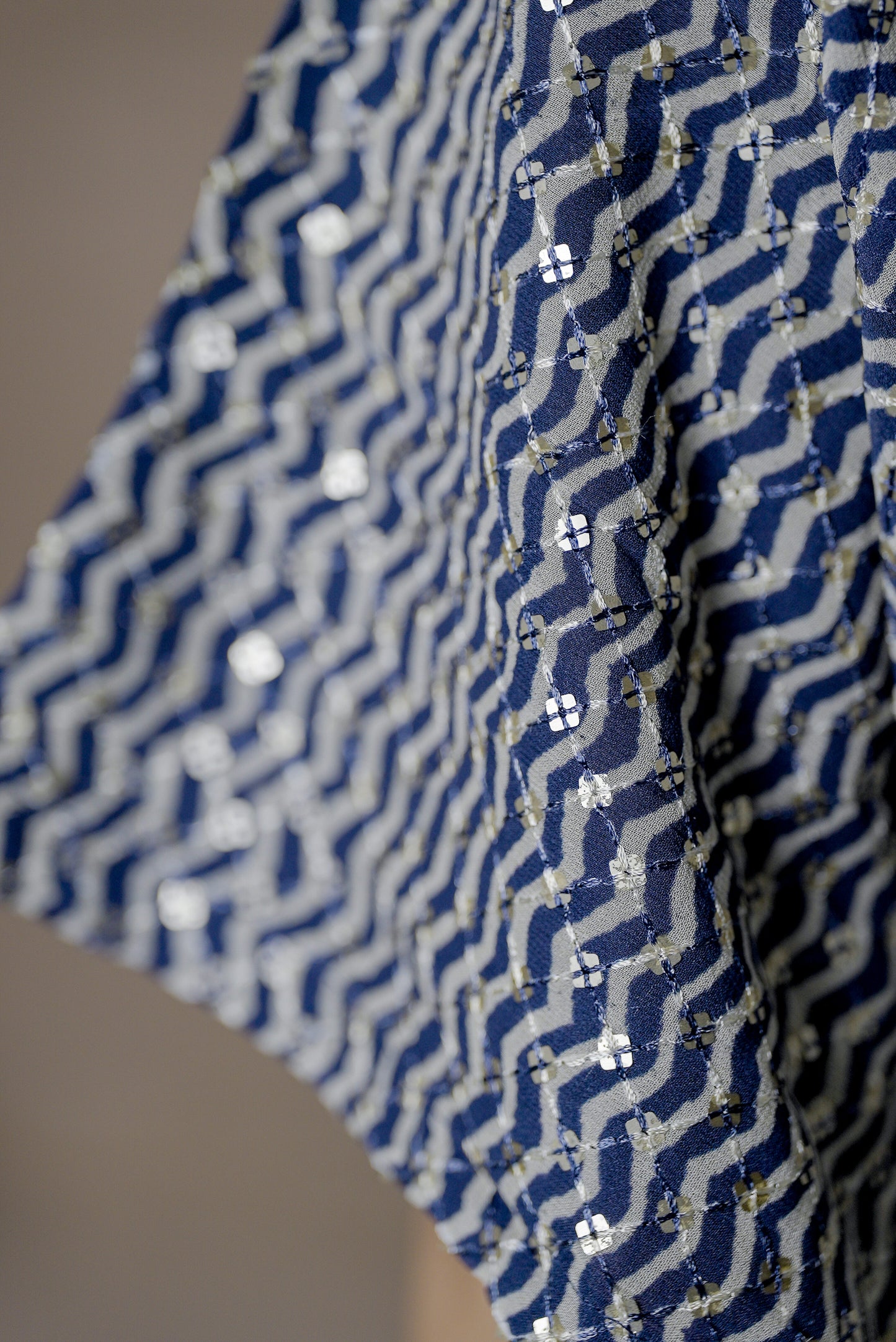 Navy Sequins Kaftan