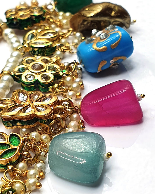 Kundan and Polki Uncut Stone Set