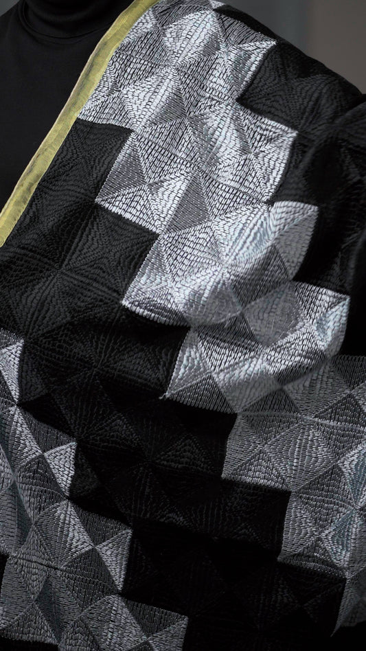 Phulkari - Black & Silver