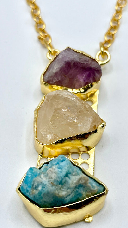 Mixed Stone Bohemian Style Necklace