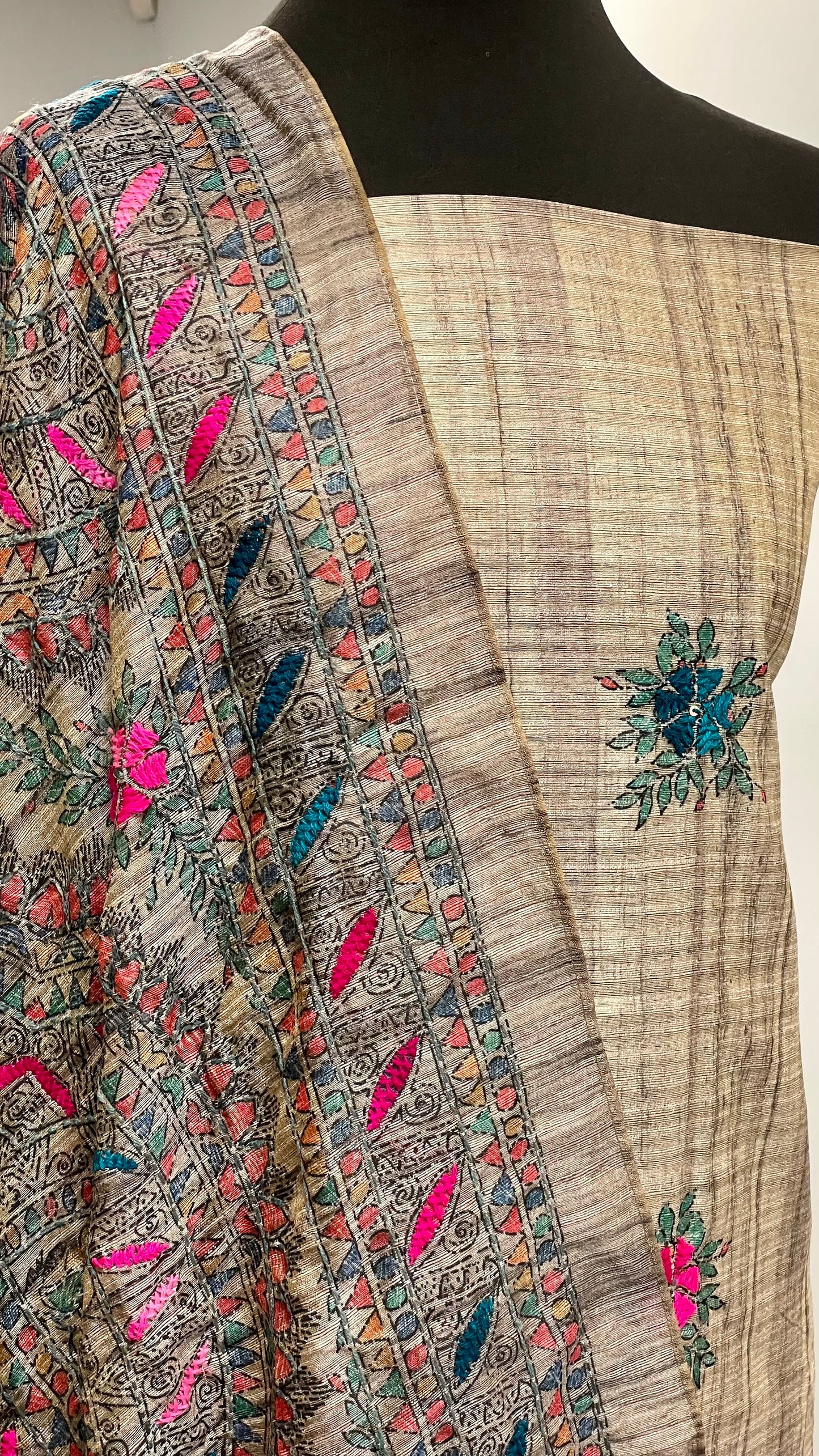 Printed Tussar - 3pc