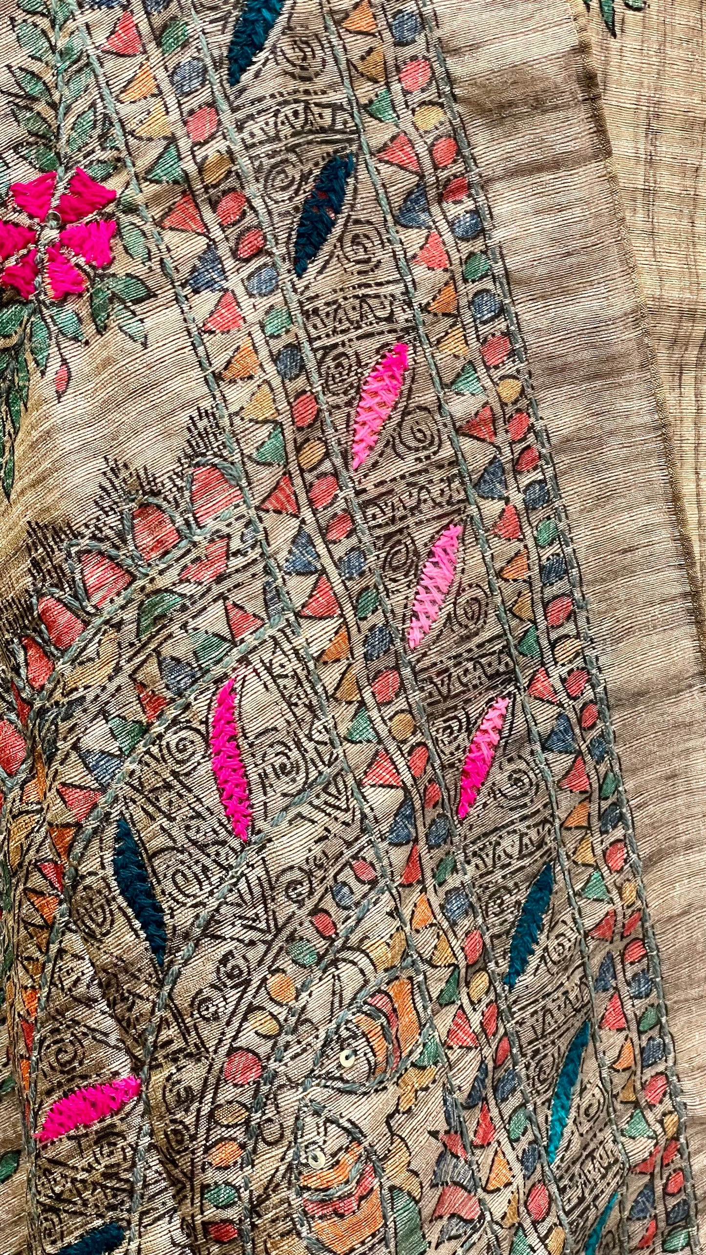 Printed Tussar - 3pc