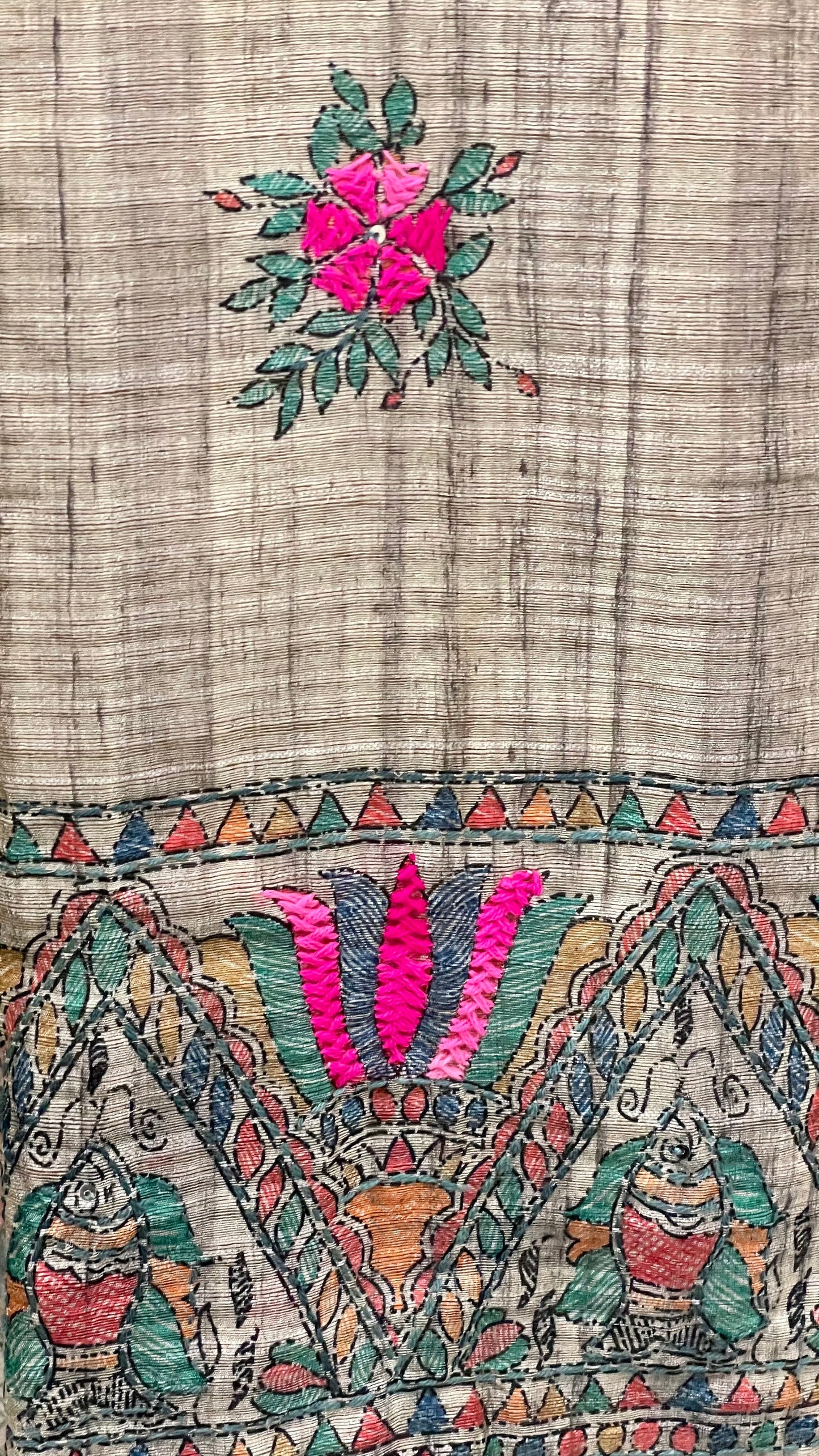 Printed Tussar - 3pc