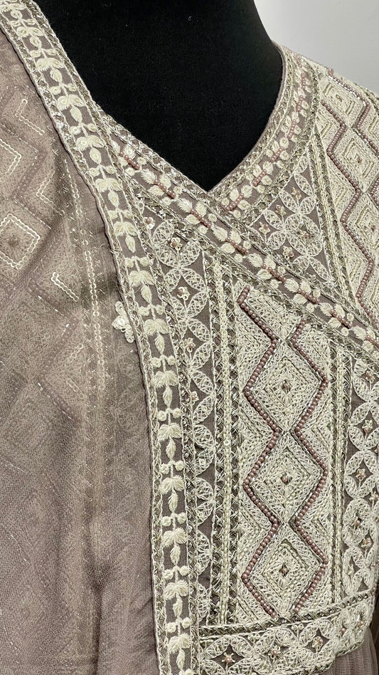 Peplum Gharara - 3pc