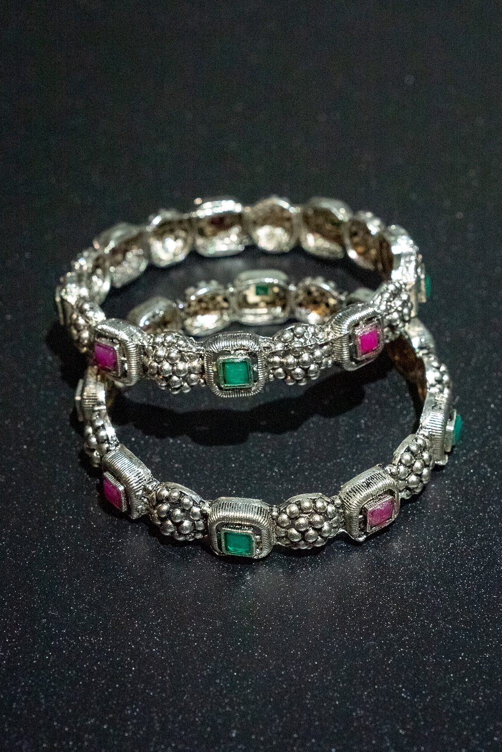Pink & Green Bangles
