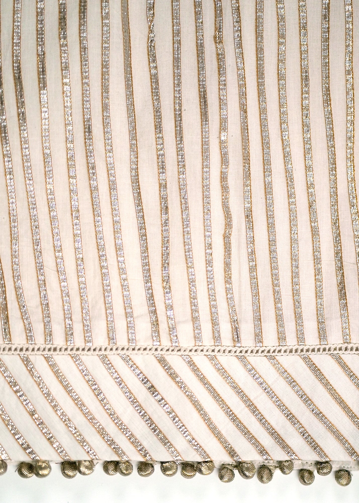 Ivory Gota Detailed Kameez - Round Neck