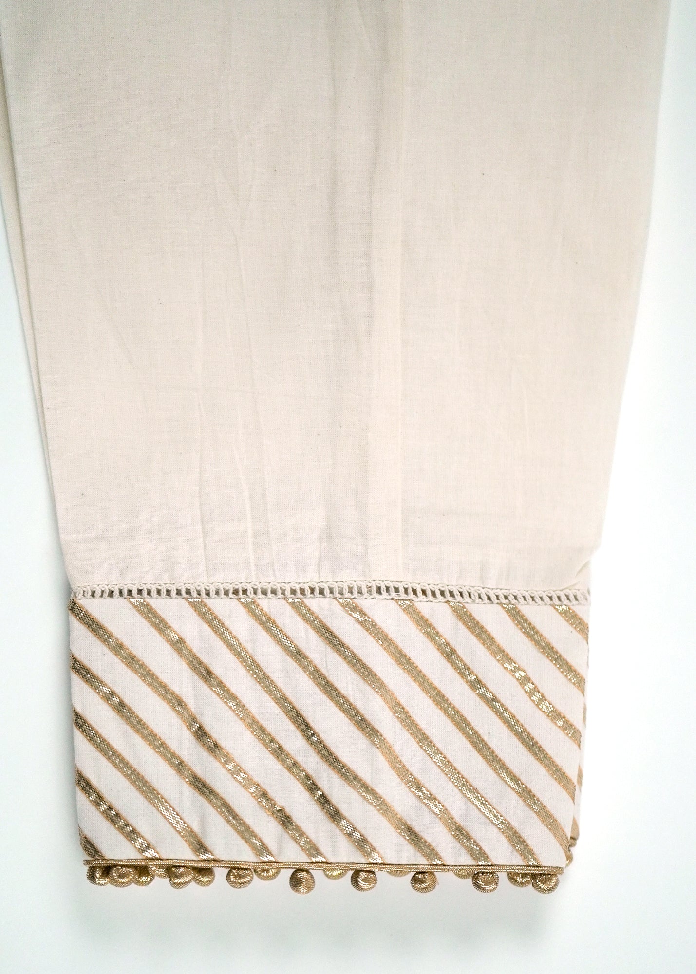 Ivory Gota Straight Leg Trouser