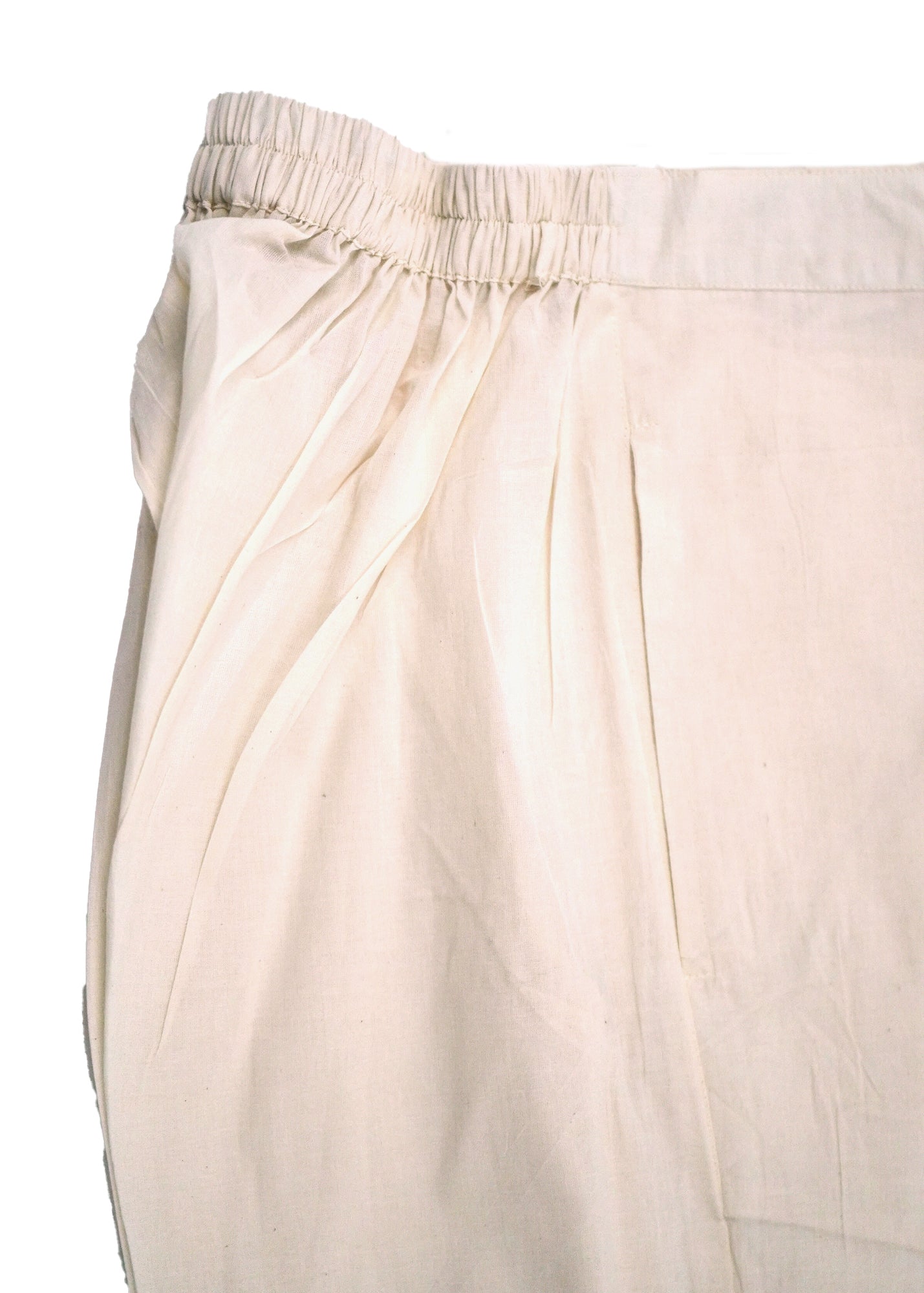 Ivory Light Gold Gota Straight Leg Trouser