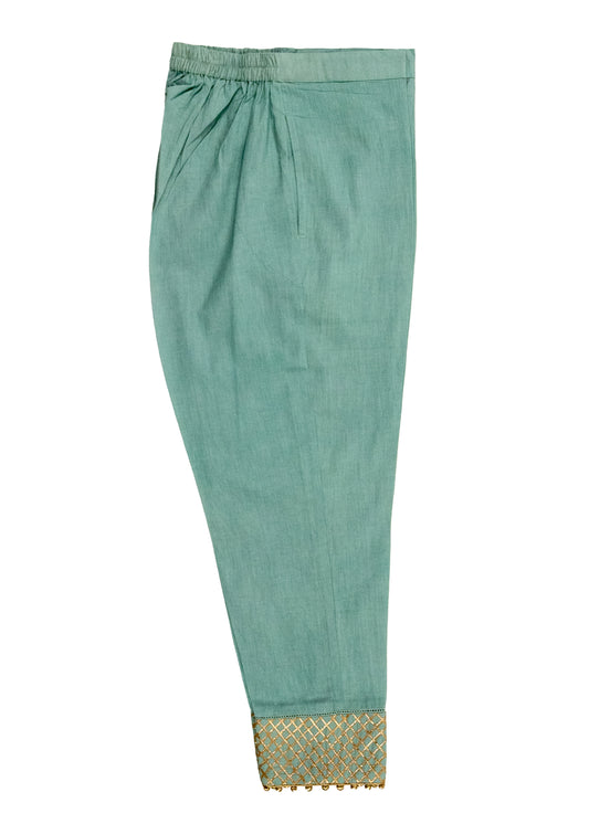 Teal Straight Leg Trouser