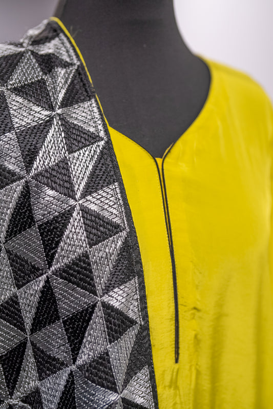 Monochrome Phulkari