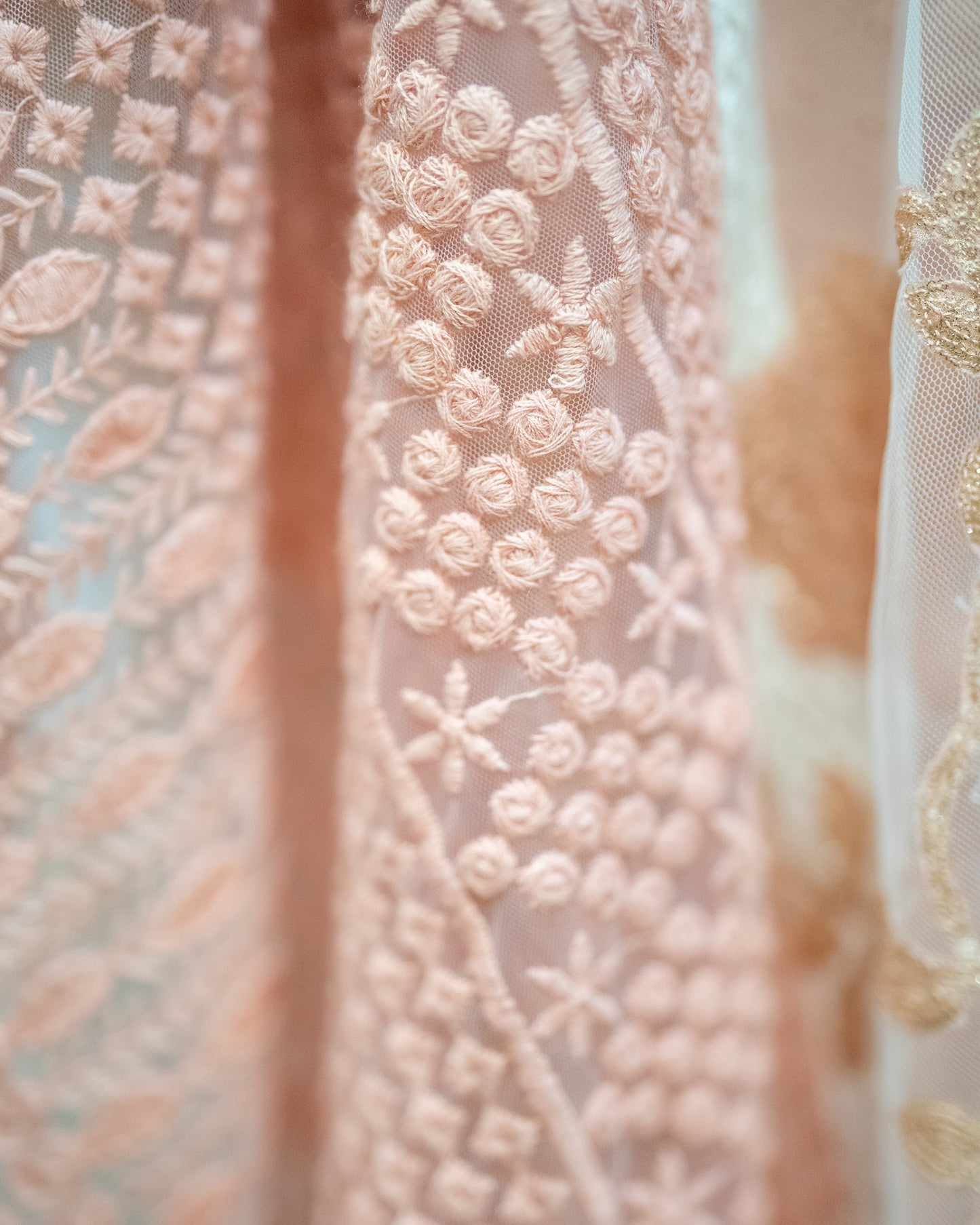 Salmon Thread and Lace - 3pc