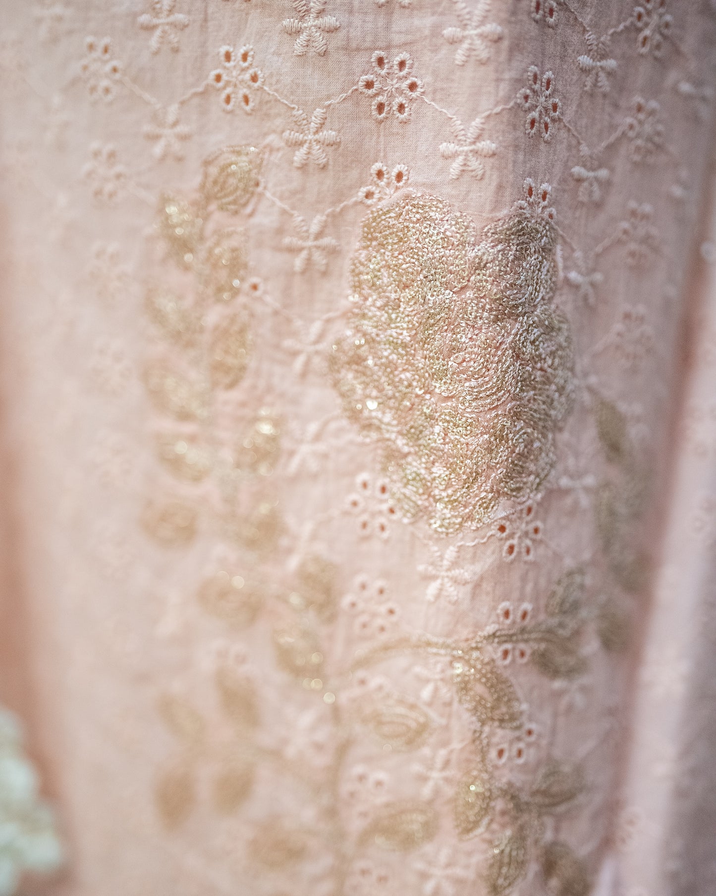 Salmon Thread and Lace - 3pc